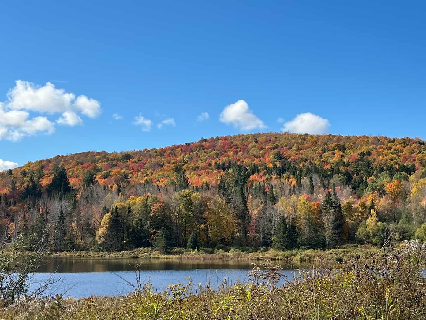 Hiking in Vermont in the fall